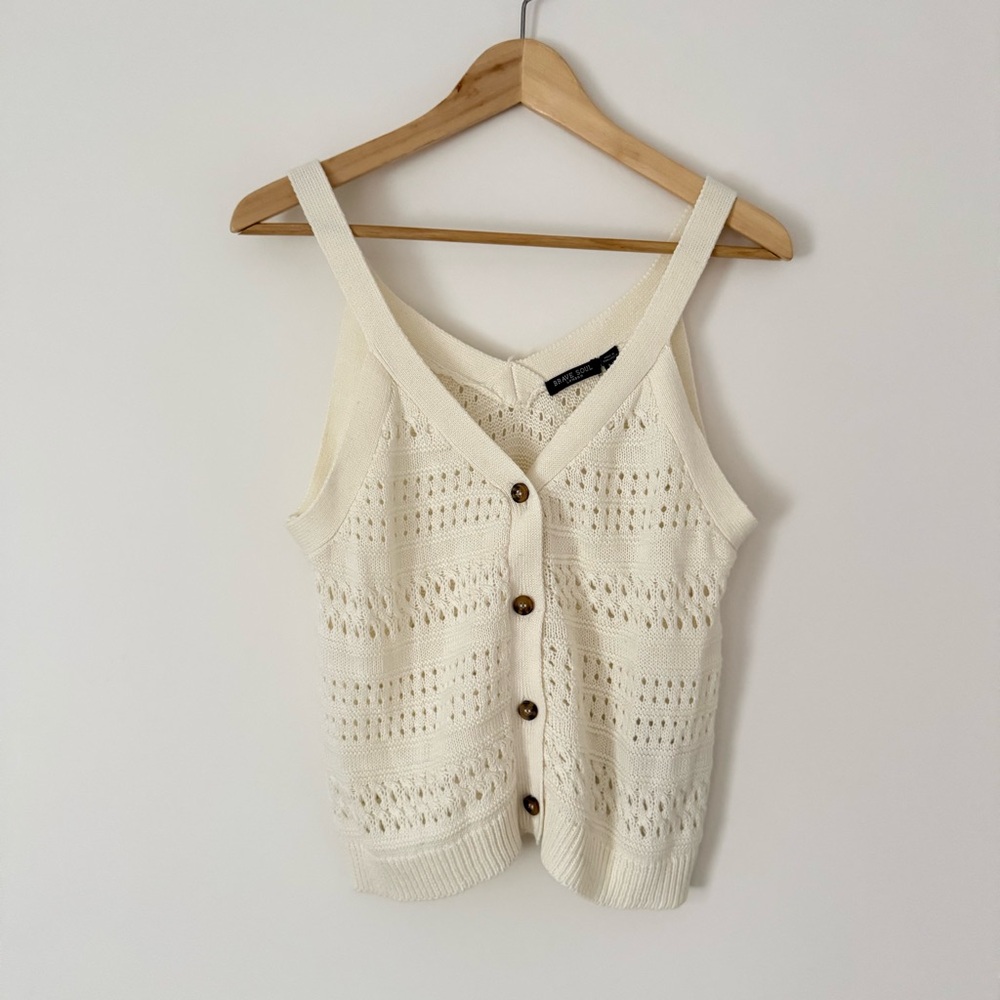 🌱2/$10 | Brave Soul Button-Front Knit Camisole